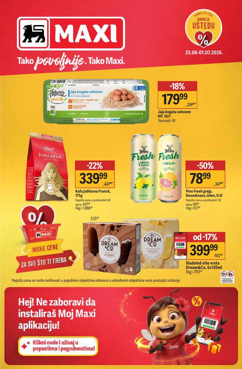 Maxi katalog akcija Nedeljna akcija