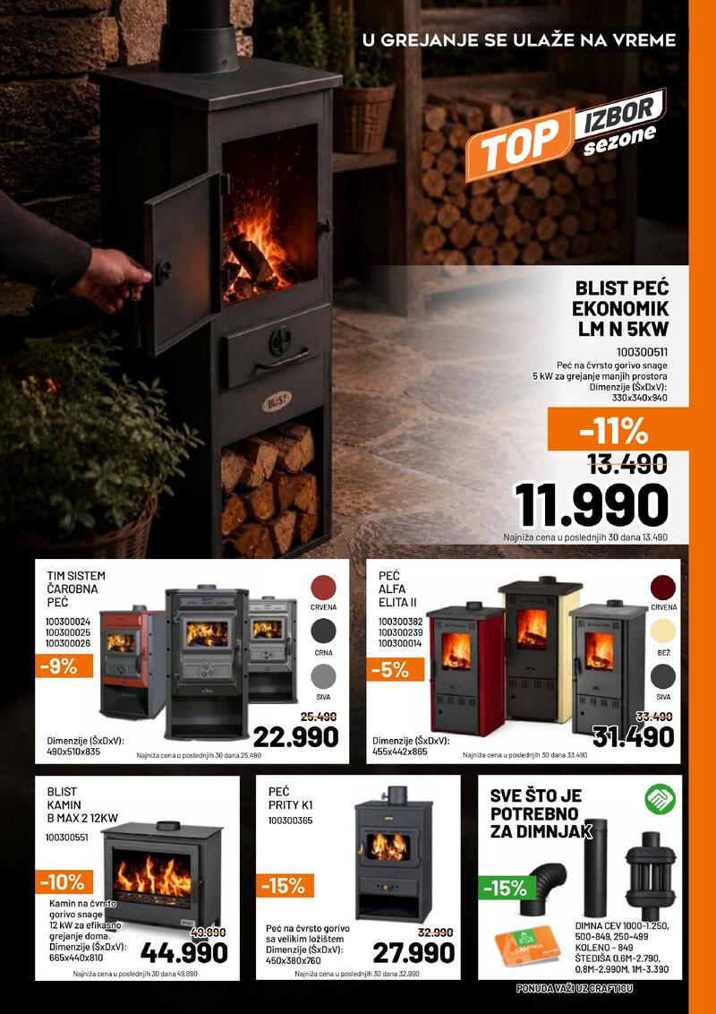 Crafter akcijski katalog