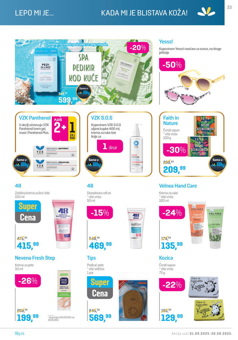Lilly Drogerie katalog akcija