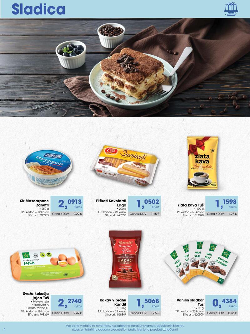 Tuš Cash & Carry kot v Italiji