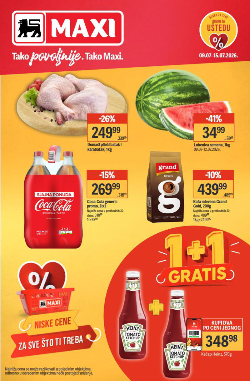 Maxi katalog akcija Nedeljna akcija