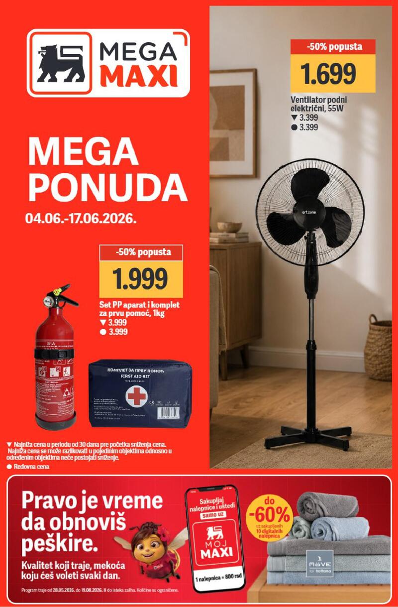 Mega Maxi katalog akcija Nedeljna akcija