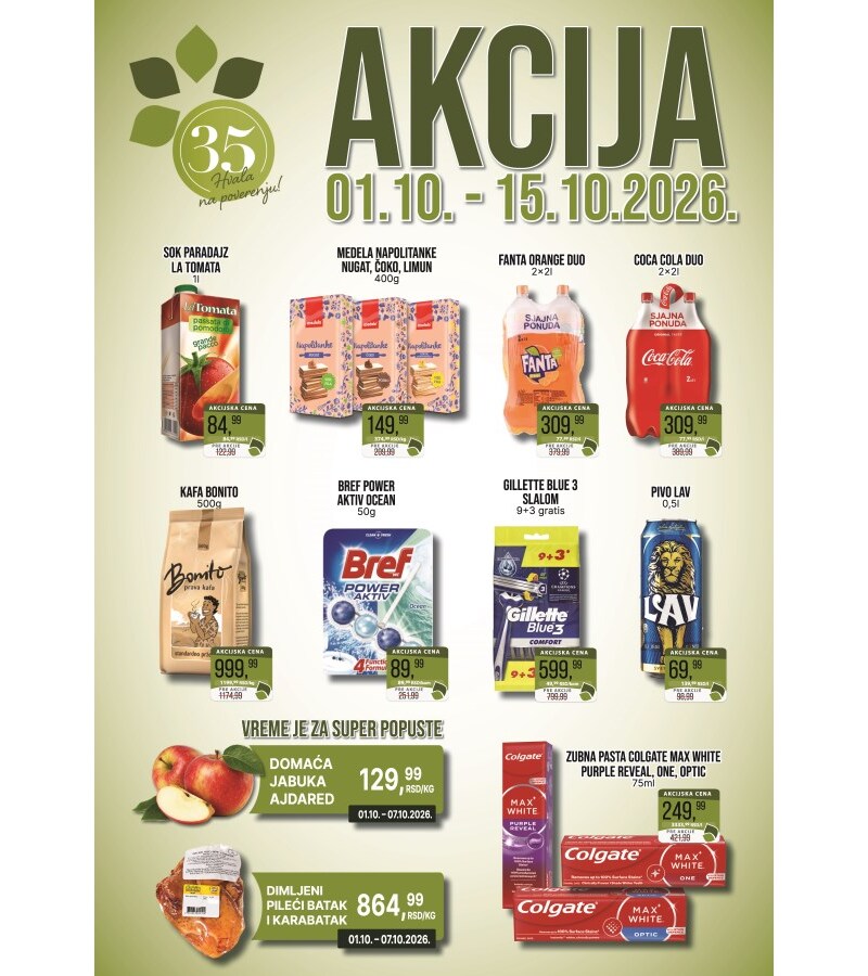 Sinagoga katalog akcija Polumesečna akcija
