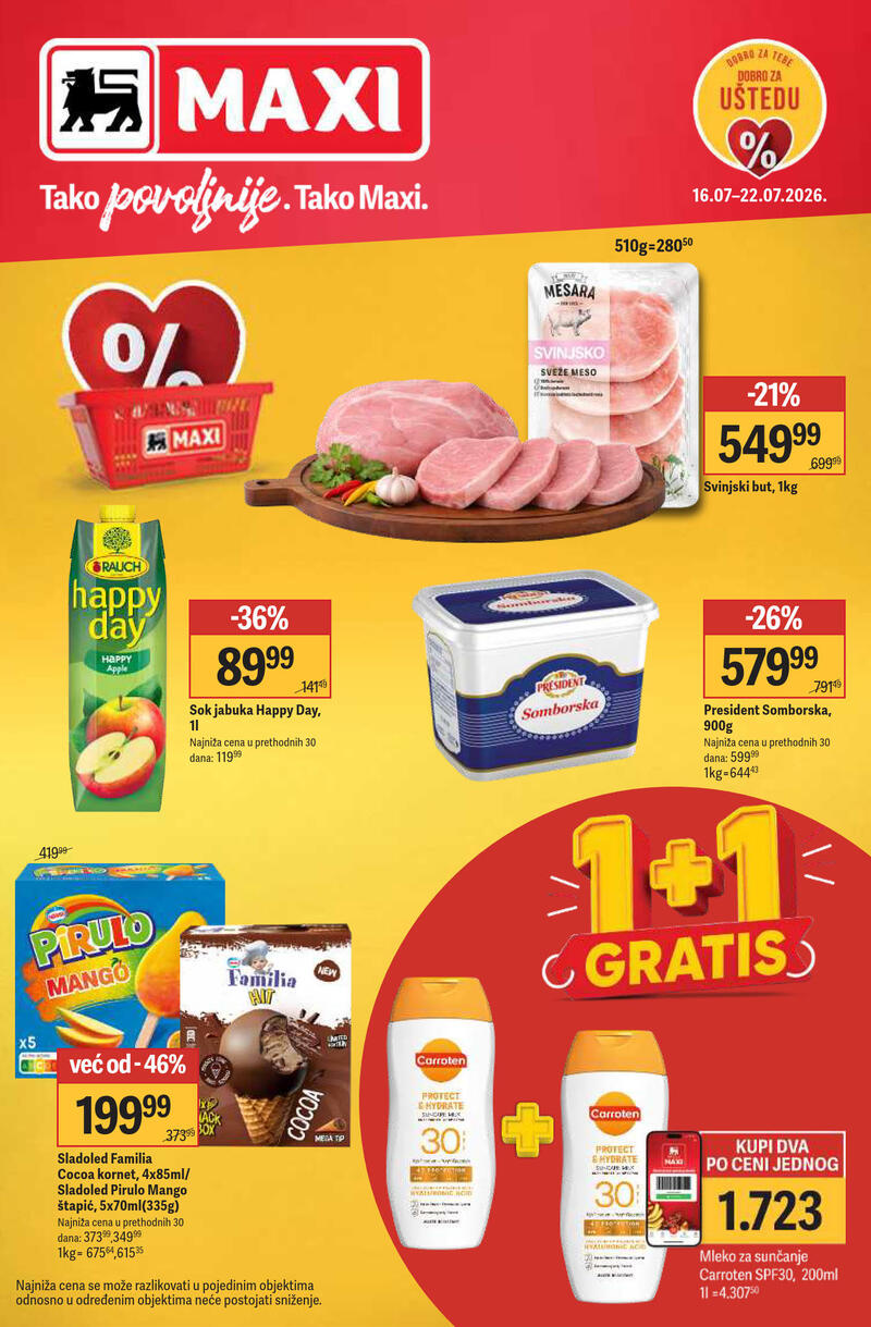 Maxi katalog akcija Nedeljna akcija