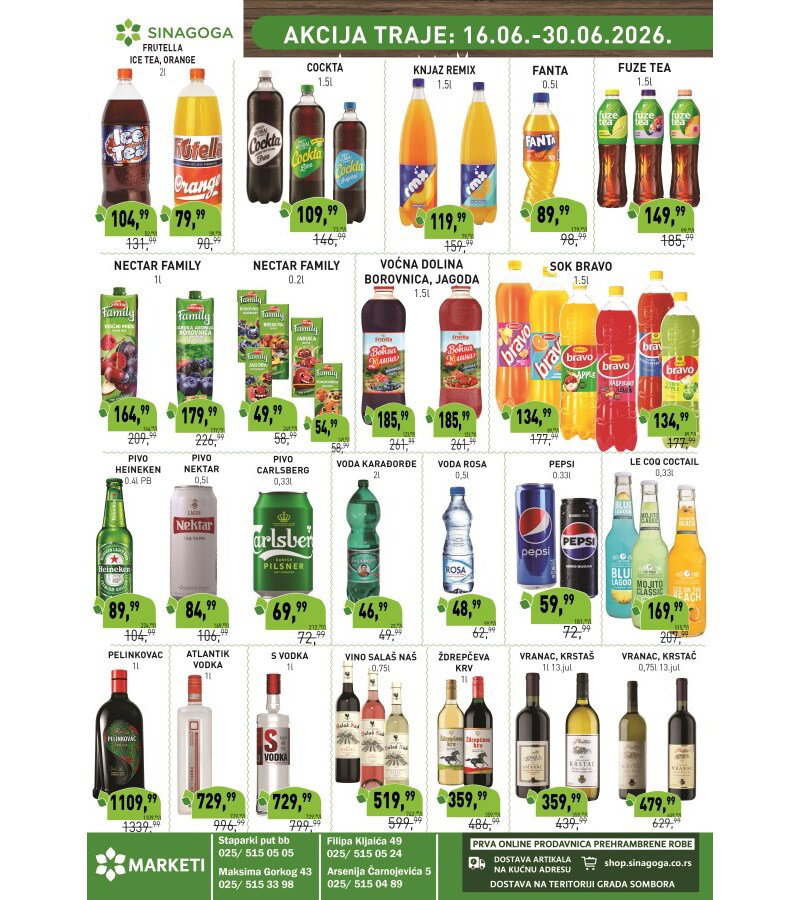 Sinagoga katalog akcija