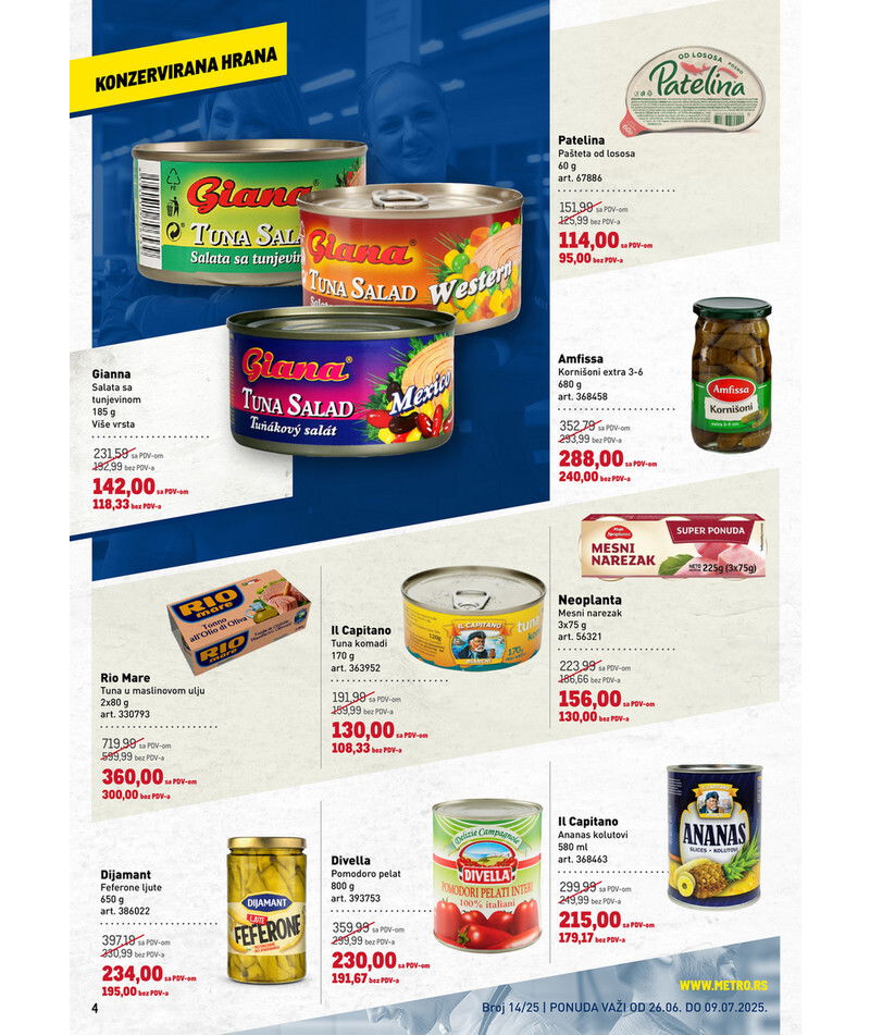 Metro katalog hrana