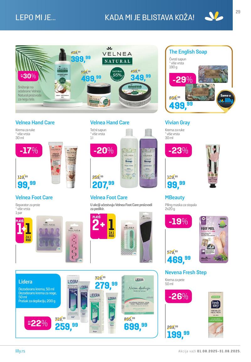 Lilly Drogerie katalog akcija