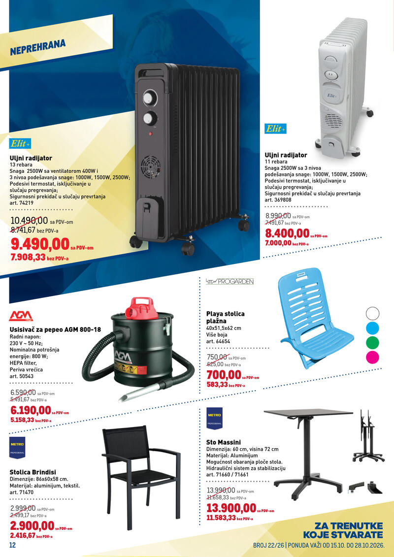 Metro katalog akcija Metro neprehrana