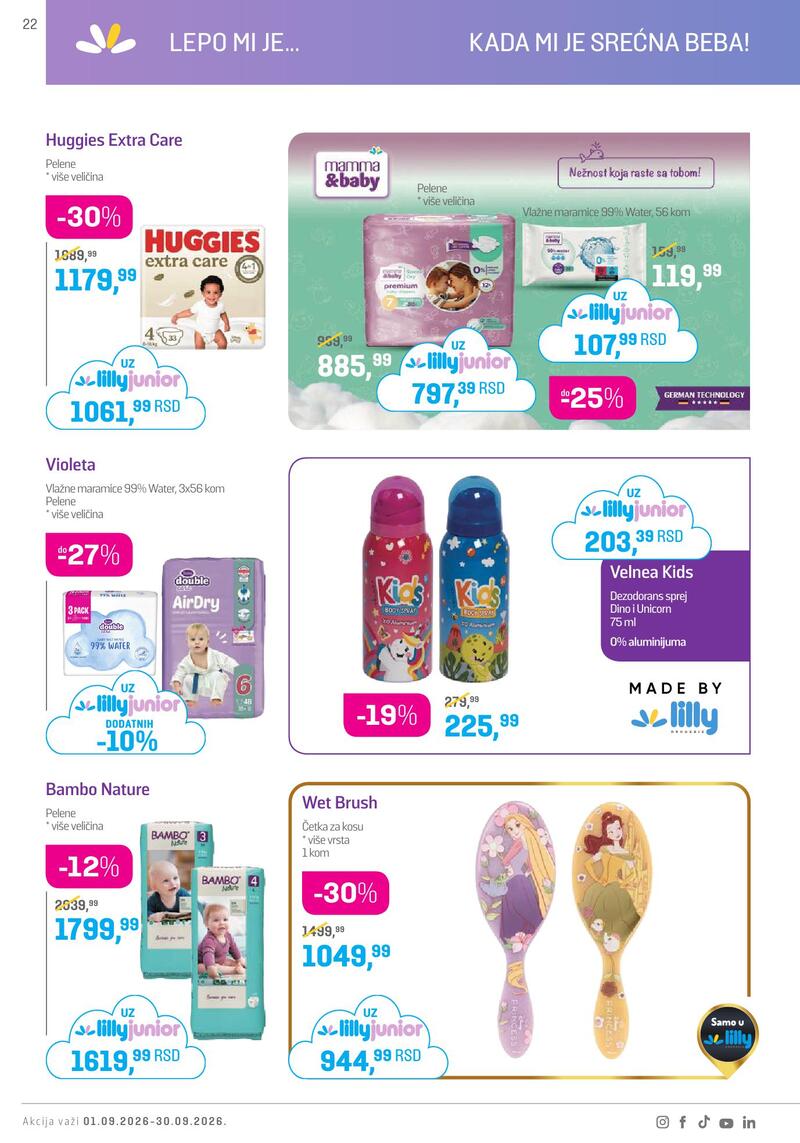 Lilly Drogerie katalog akcija