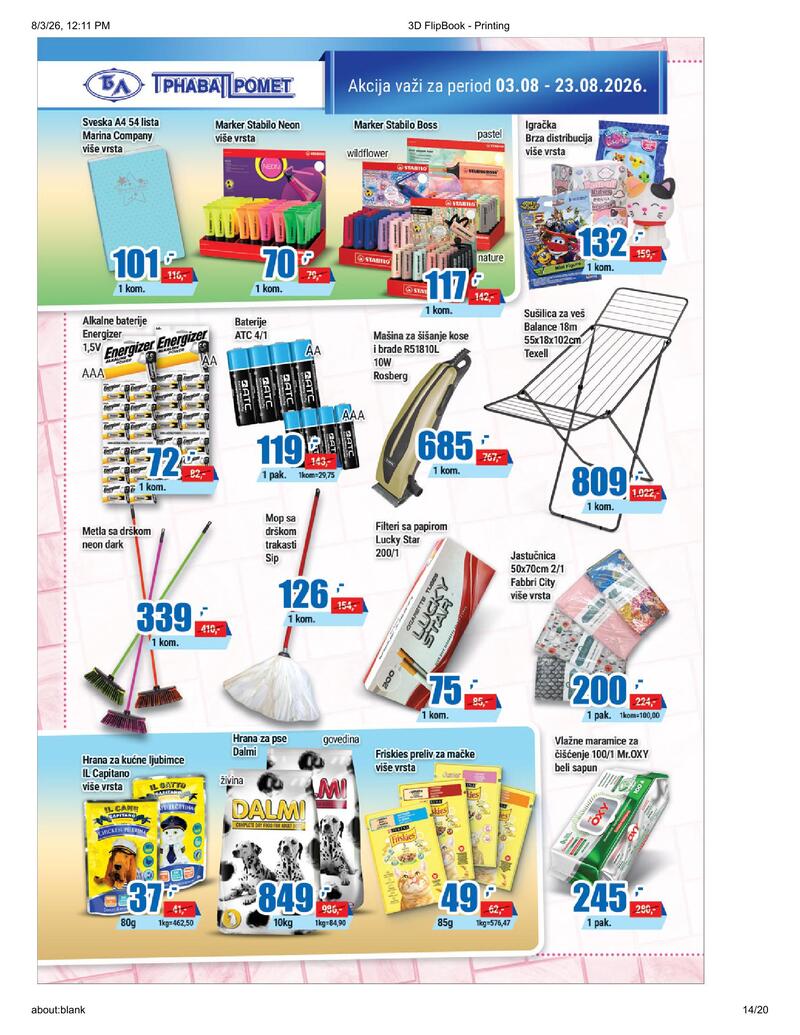 Trnava Promet katalog akcija