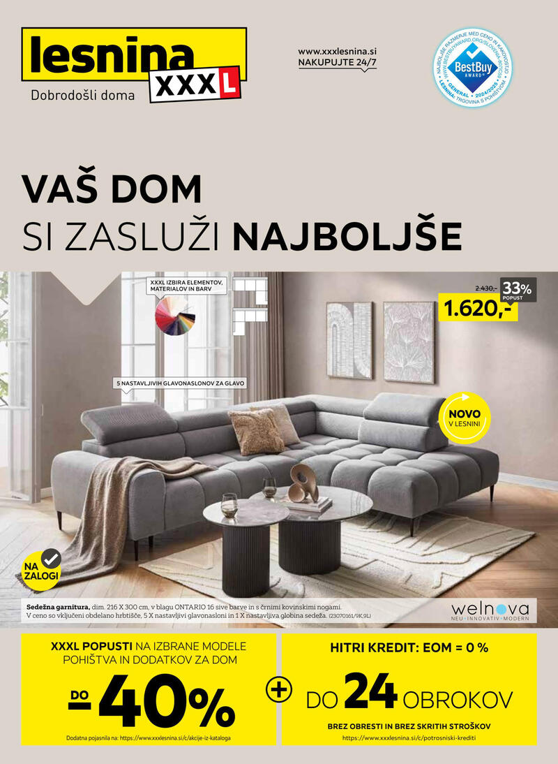 Lesnina XXXL katalog akcija Redni katalog