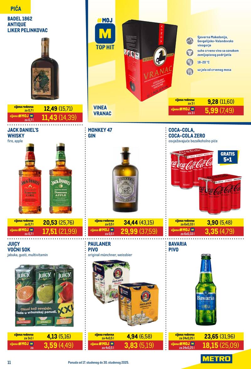 Metro prehrana i neprehrana