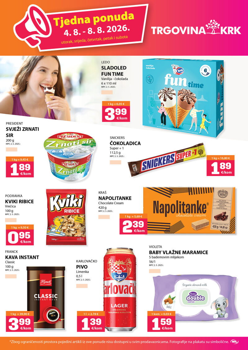 Trgovina Krk katalog akcija Tjedna ponuda