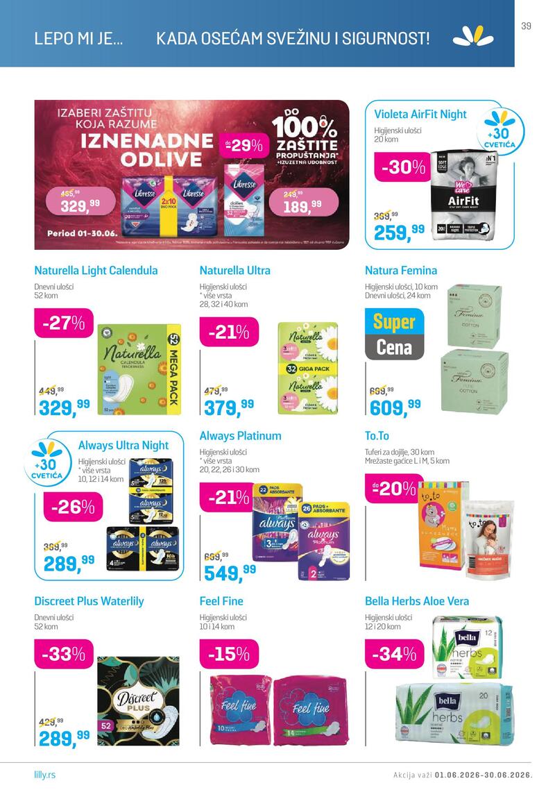 Lilly Drogerie katalog akcija