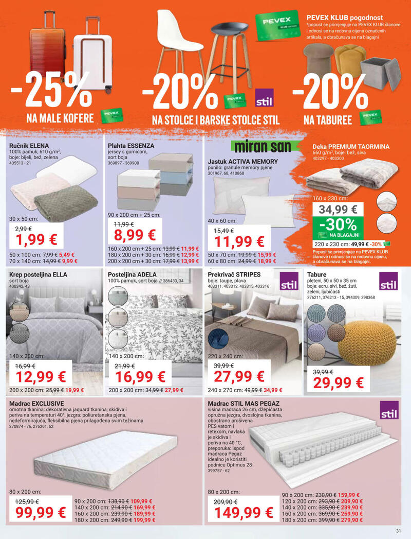 Pevex katalog - Mjesečna akcija