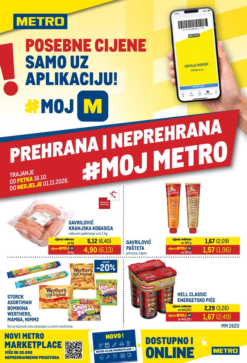 Metro katalog akcija Prehrana i neprehrana
