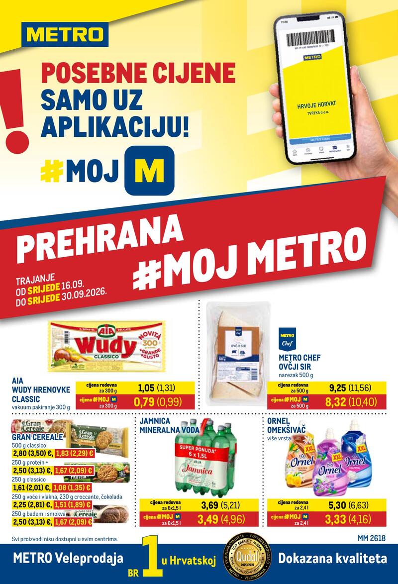 Metro katalog akcija Prehrana i neprehrana