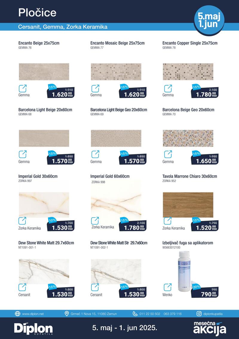 Diplon kupatila katalog akcija