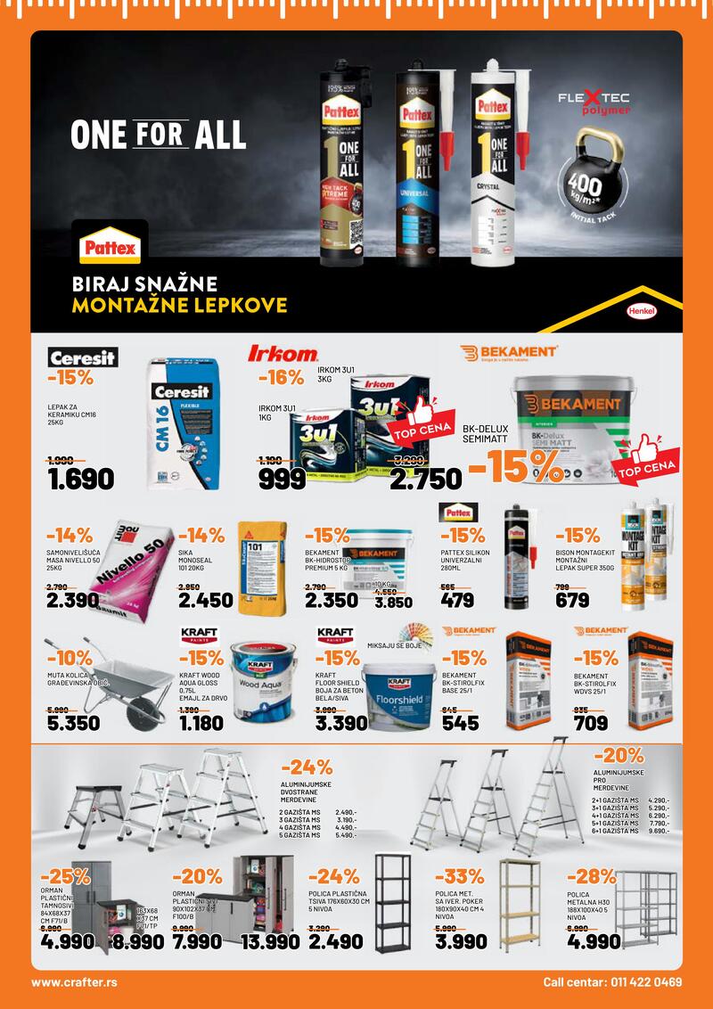 Crafter akcijski katalog