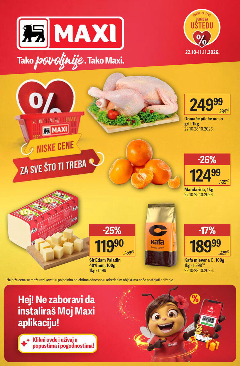 Maxi katalog akcija Nedeljna akcija