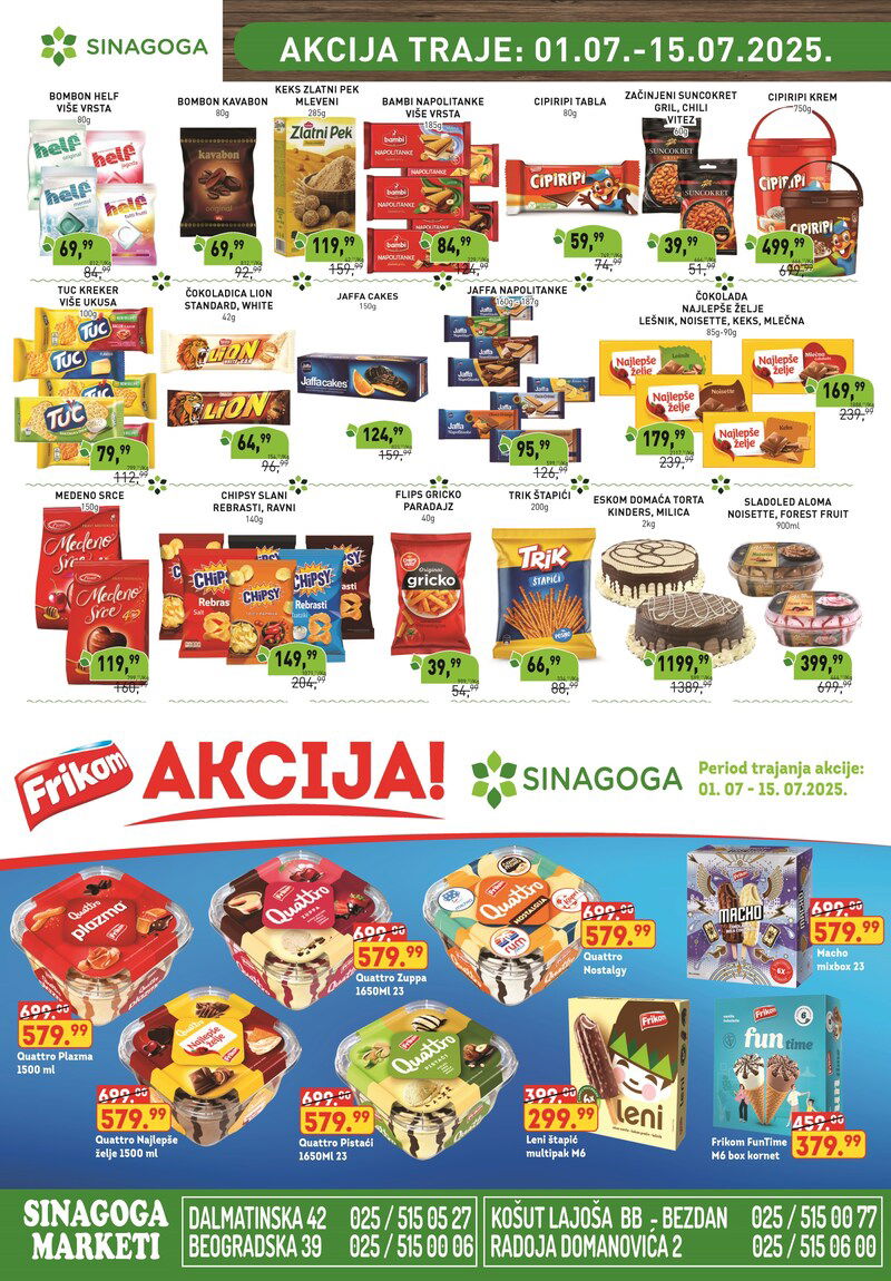 Sinagoga katalog akcija