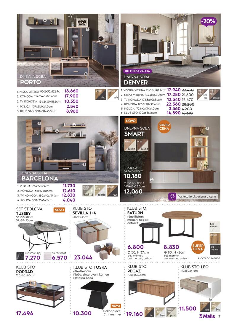 Matis nameštaj katalog akcija