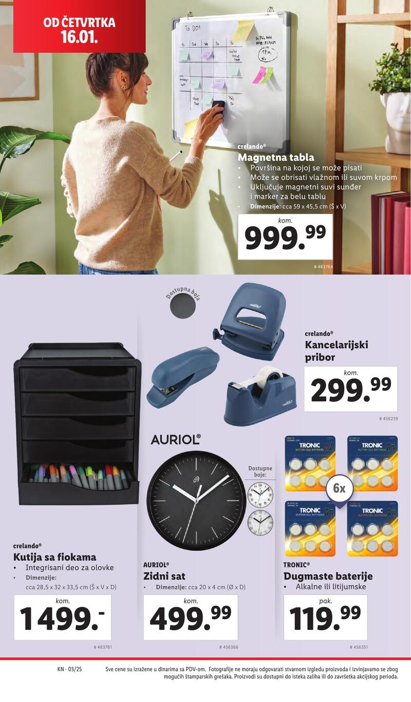 Lidl katalog akcija neprehrana