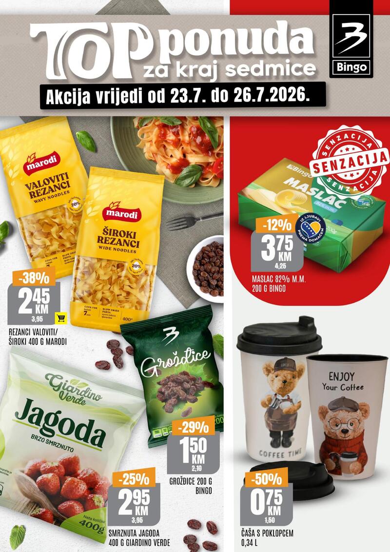 Bingo top ponuda za kraj sedmice
