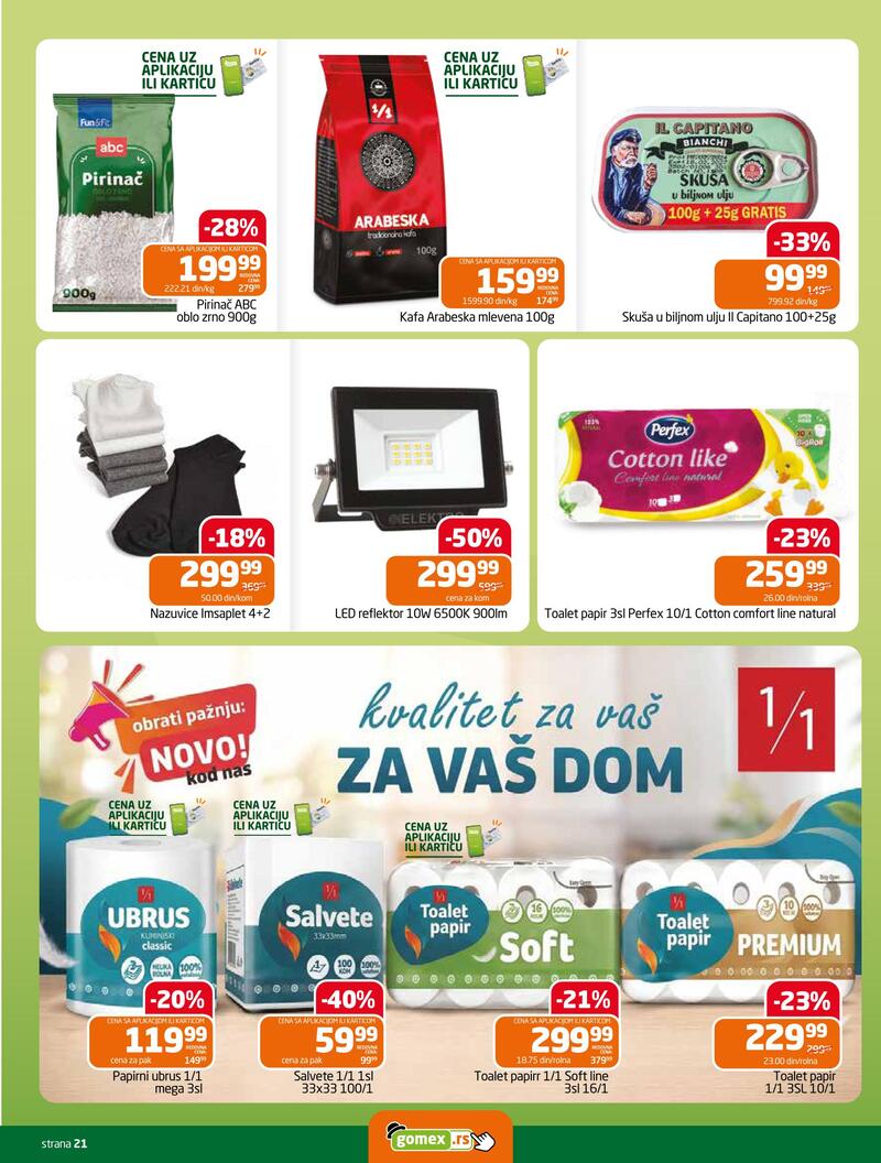 Gomex katalog - Dvonedeljna akcija