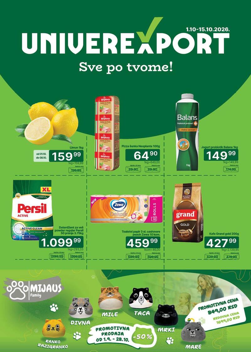 Univerexport katalog akcija Dvonedeljna akcija