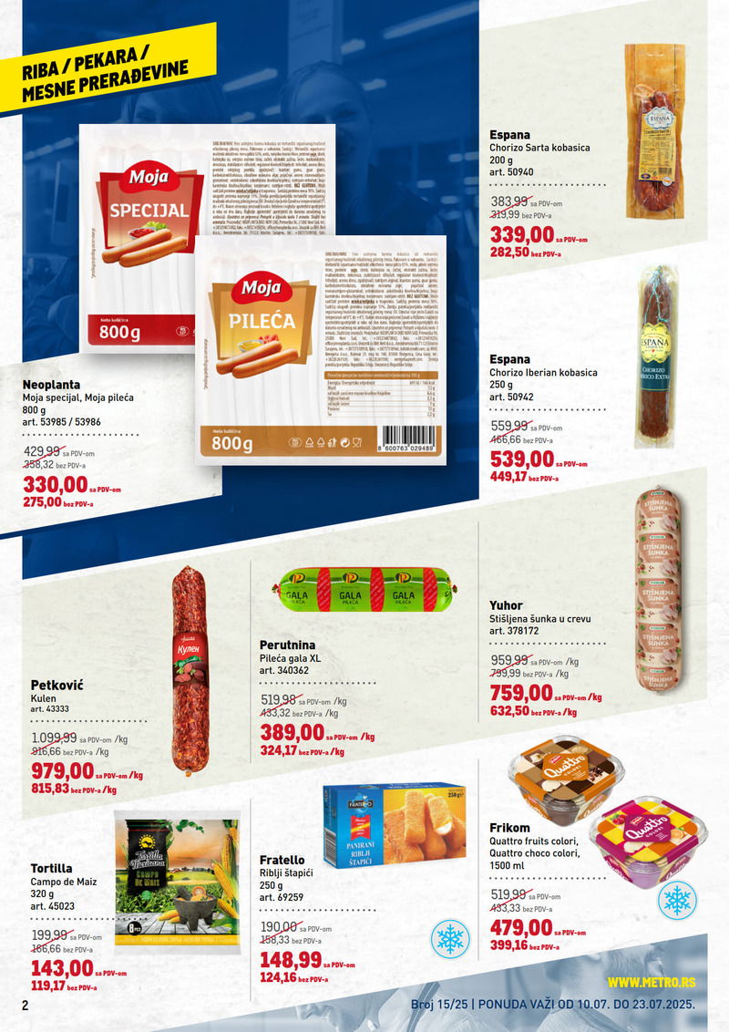 Metro katalog hrana