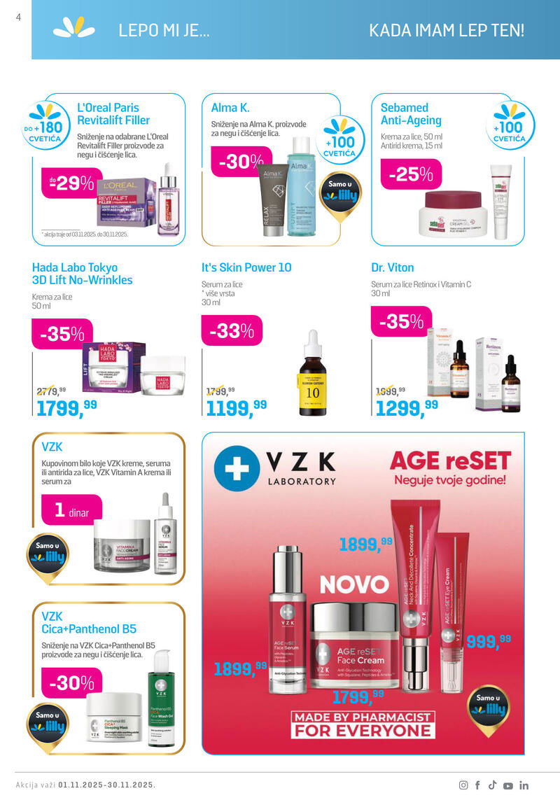 Lilly Drogerie katalog akcija