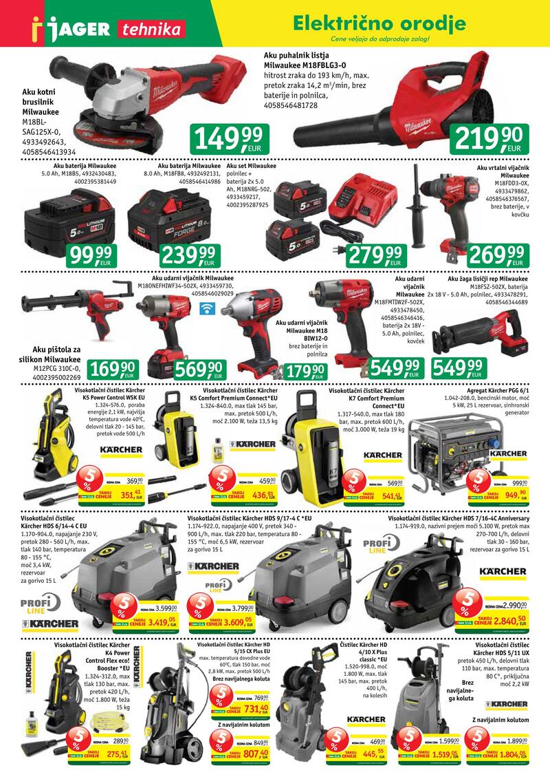 Jager katalog - Tehnika