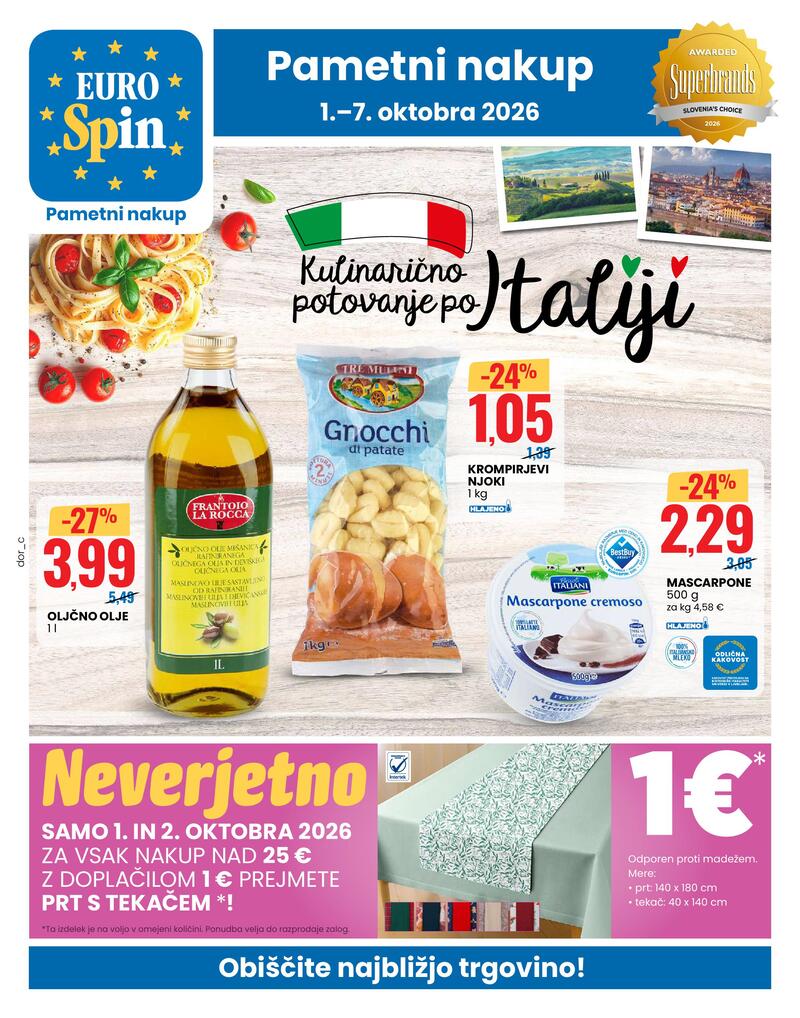 Eurospin katalog akcija Tedenska akcija