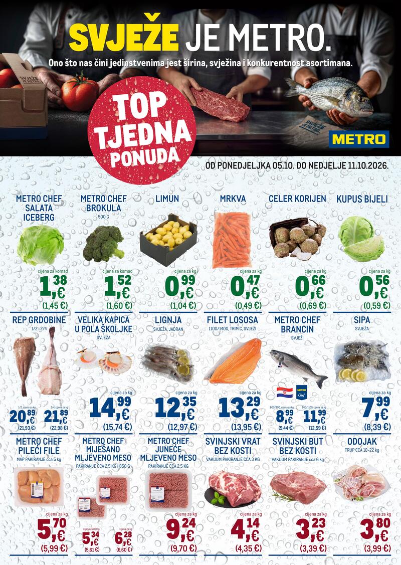 Metro katalog akcija Ultra svježa ponuda