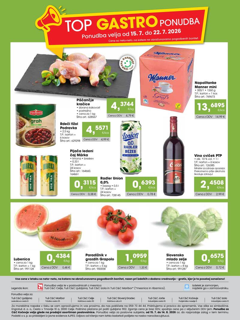 Tuš Cash & Carry gostinec