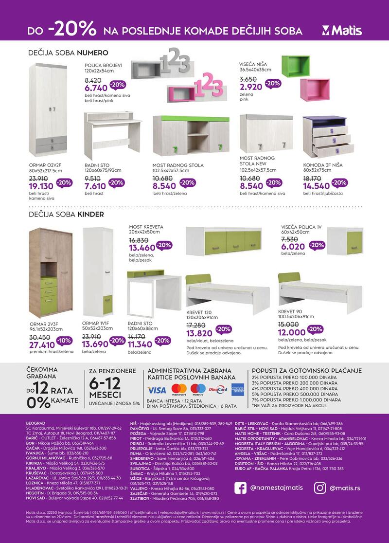 Matis nameštaj katalog akcija
