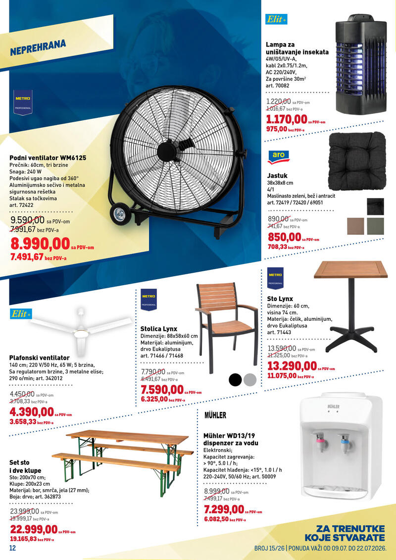 Metro katalog akcija Metro neprehrana