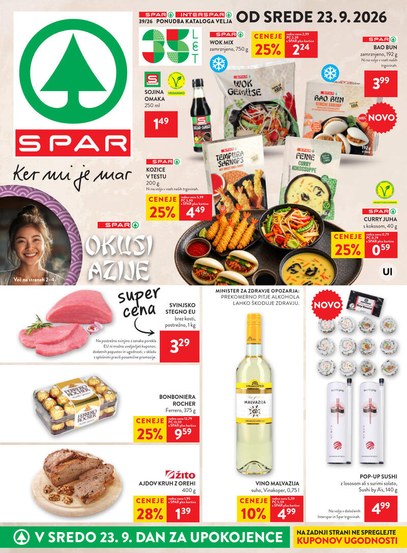 Spar katalog akcija Tedenska akcija