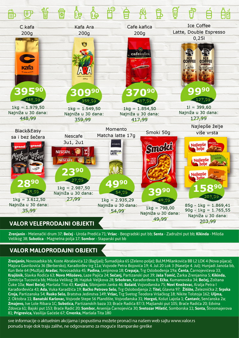 Valor katalog akcija
