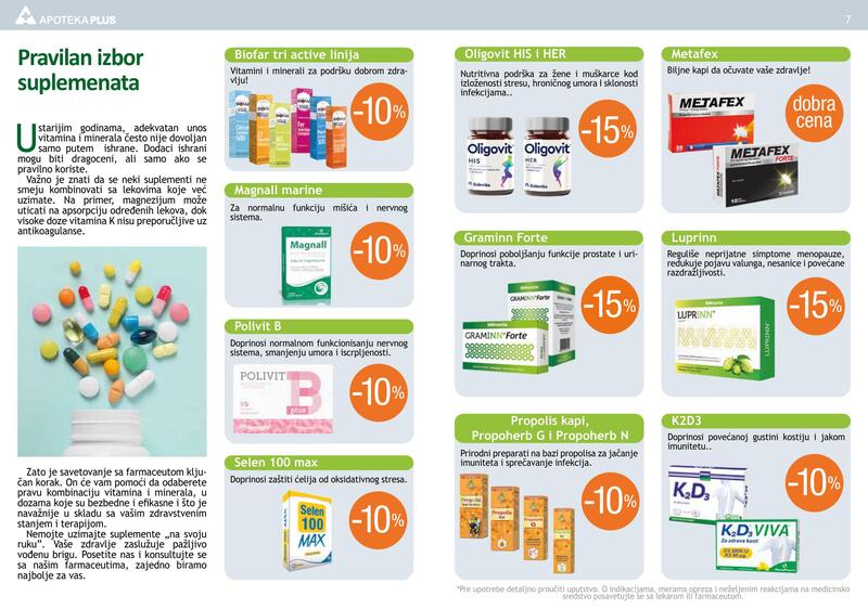 Apoteka plus katalog akcija