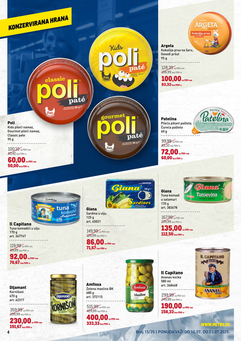 Metro katalog hrana
