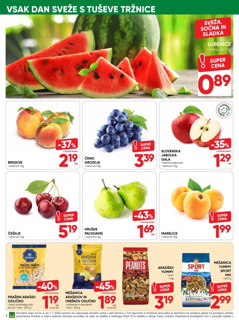 Tuš redni katalog