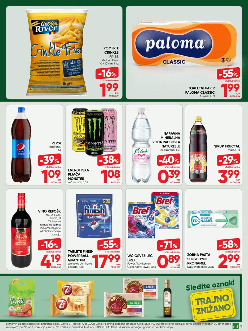 Tuš redni katalog
