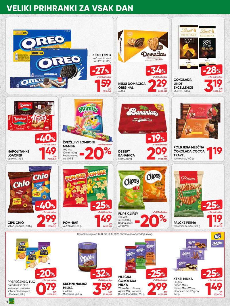 Tuš redni katalog