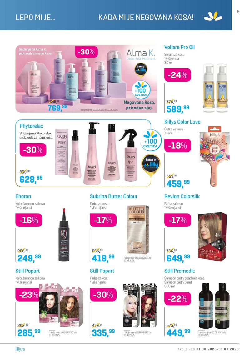 Lilly Drogerie katalog akcija