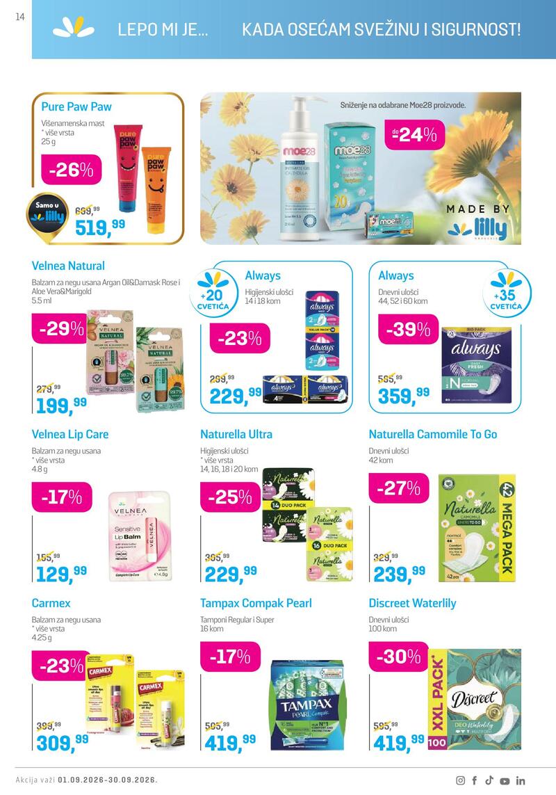 Lilly Drogerie katalog akcija