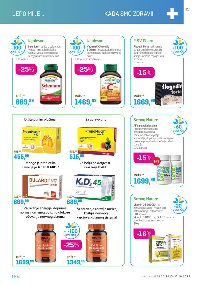 Lilly Drogerie katalog akcija