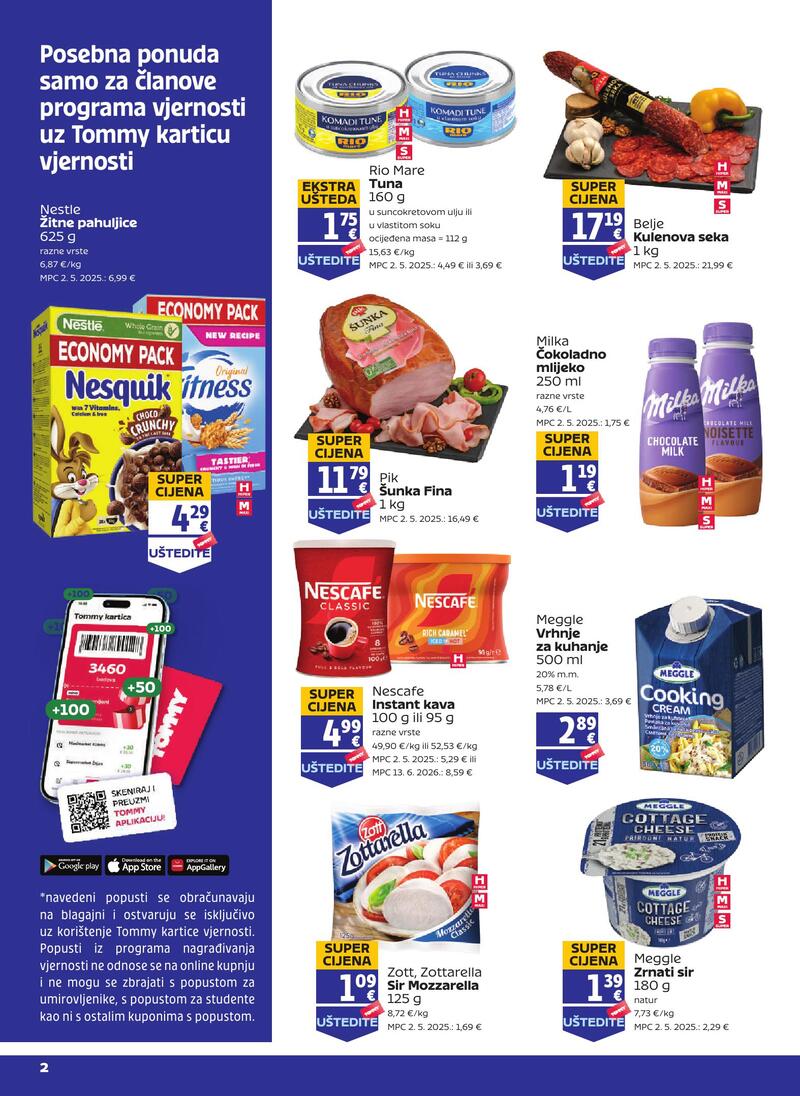 Tommy katalog akcija Pogodnosti za Tommy vjerne članove