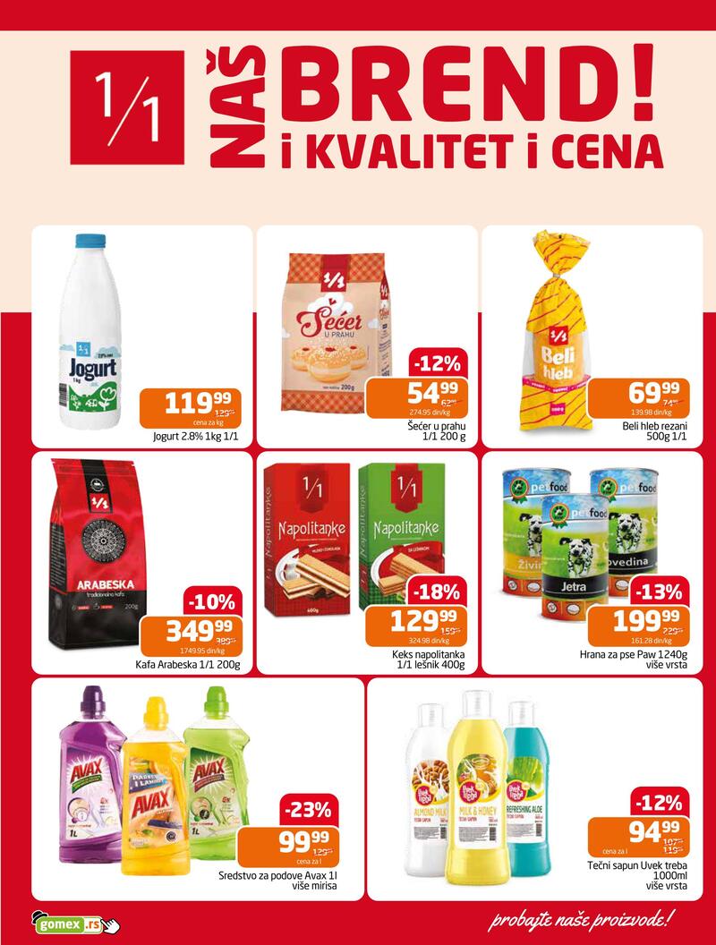 Gomex katalog hrana